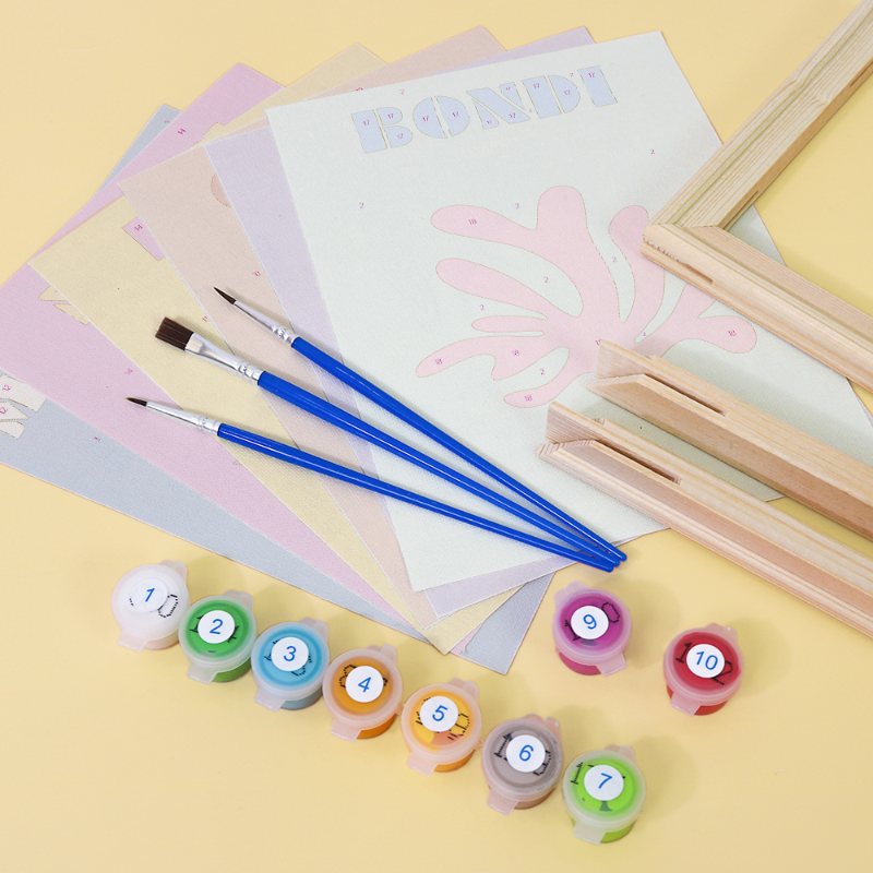 Malen nach Zahlen ¨C 6 Mini-Gem?lde | K¨¹stenflair-Set
