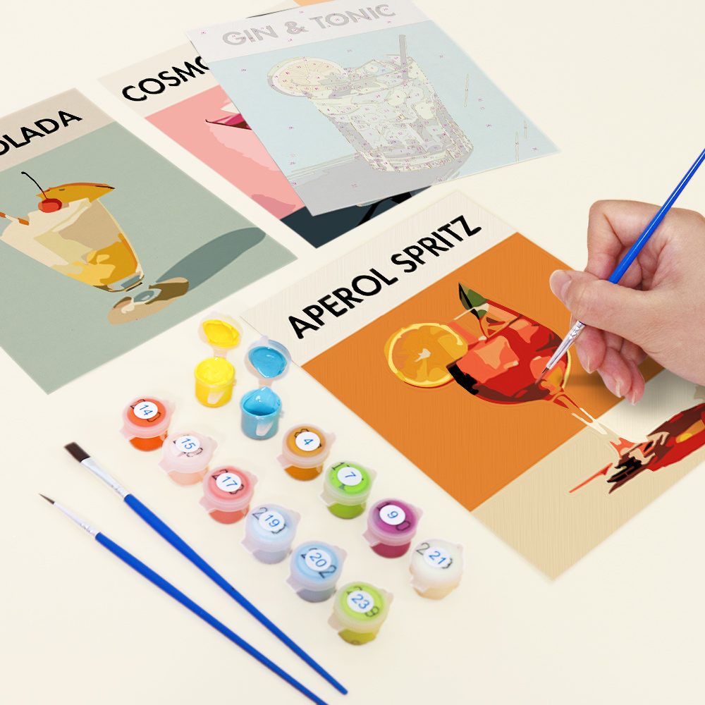 12 Mini Paintings | Deluxe Cocktail-Mix