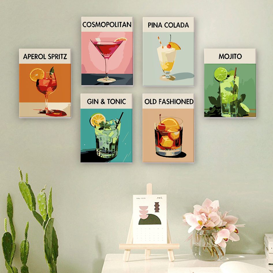 12 Mini Paintings | Deluxe Cocktail-Mix