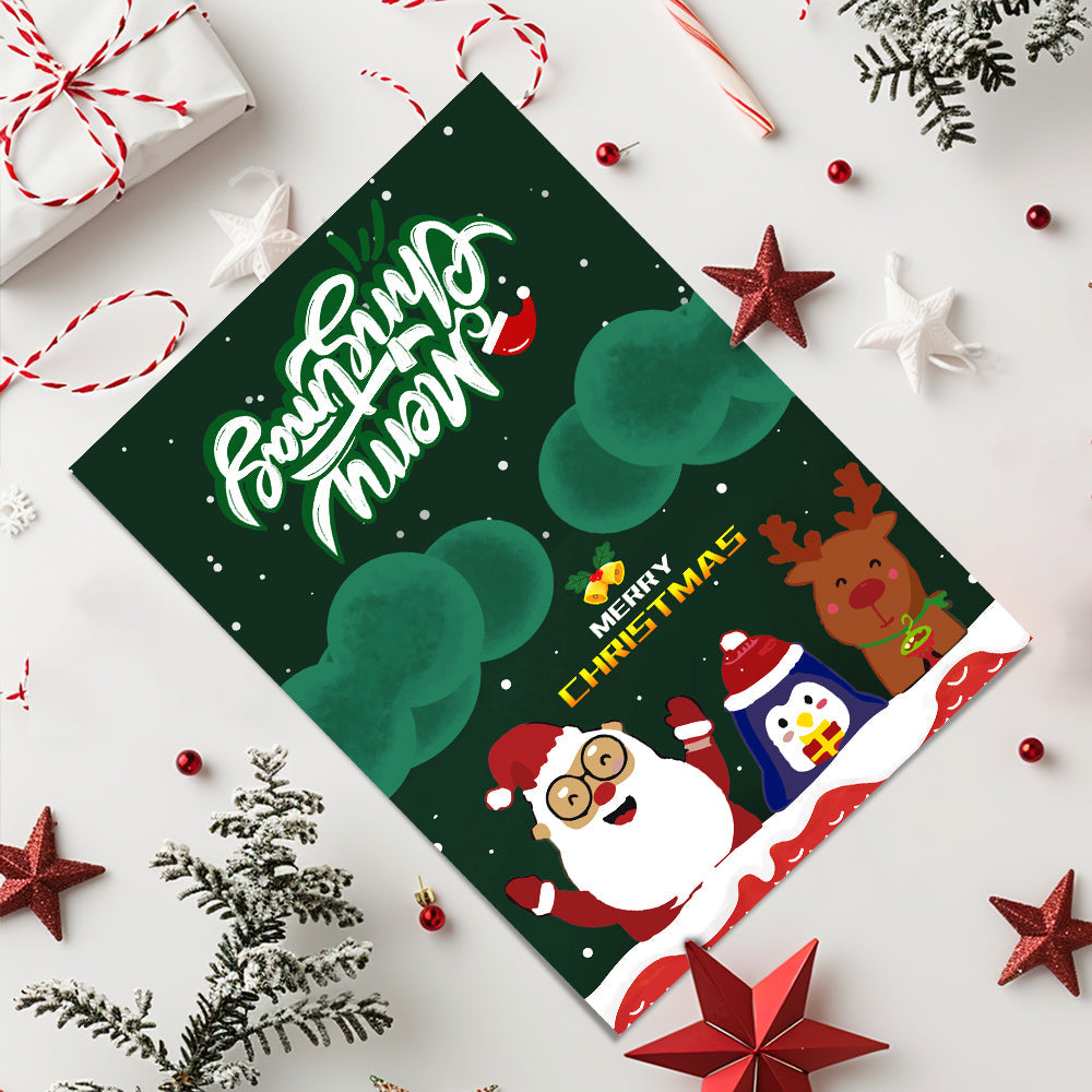 Weihnachtskarte IV - Malen nach Zahlen