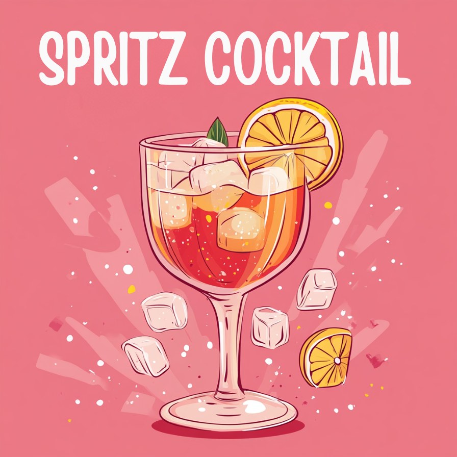 Mini Malen nach Zahlen mit Rahmen - Spritz Cocktail