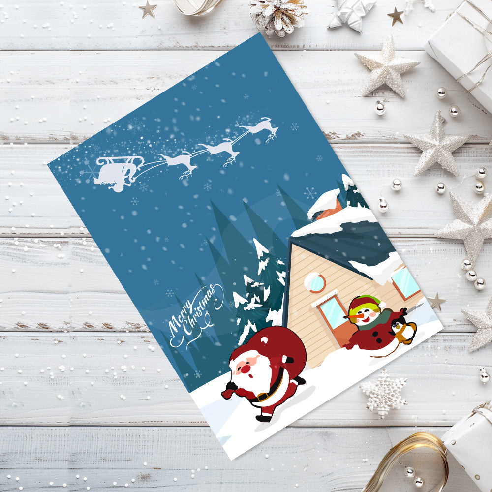 Weihnachtskarte IV - Malen nach Zahlen