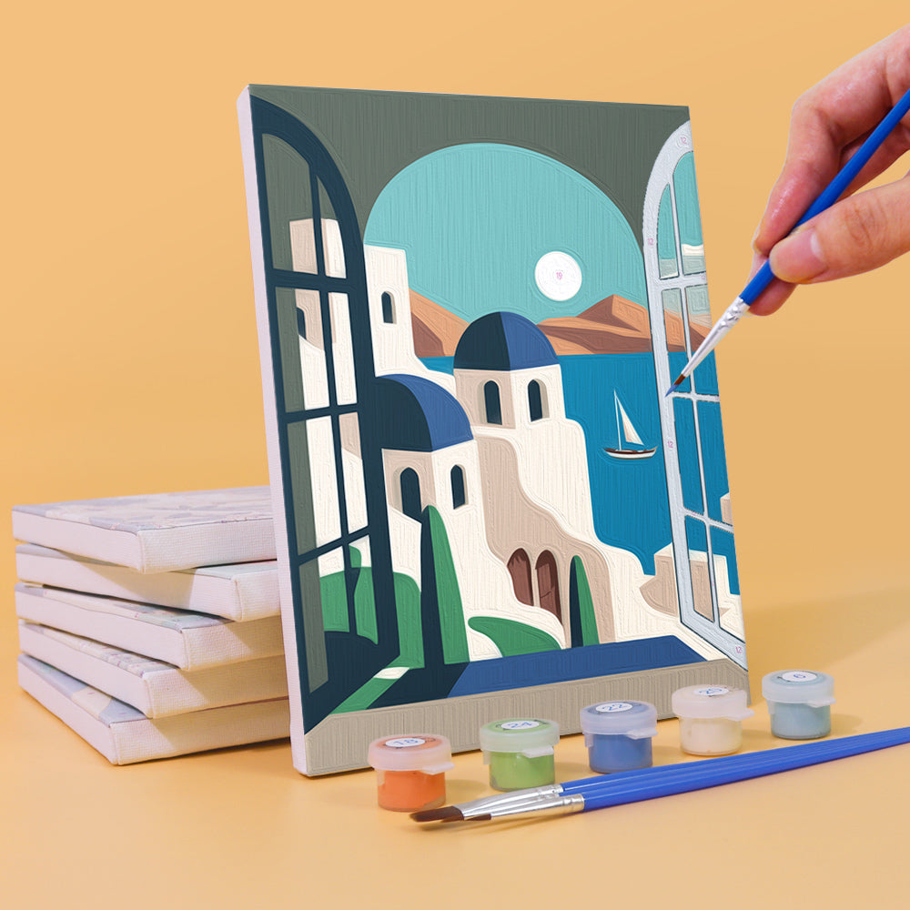 Malen nach Zahlen - 6 Mini-Paintings | Wundersch?ne Landschaften Set
