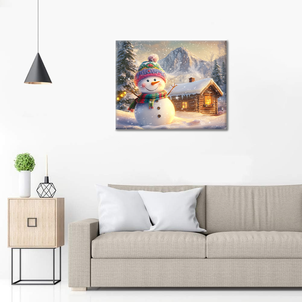 Weihnachtshäuschen - Malen nach Zahlen