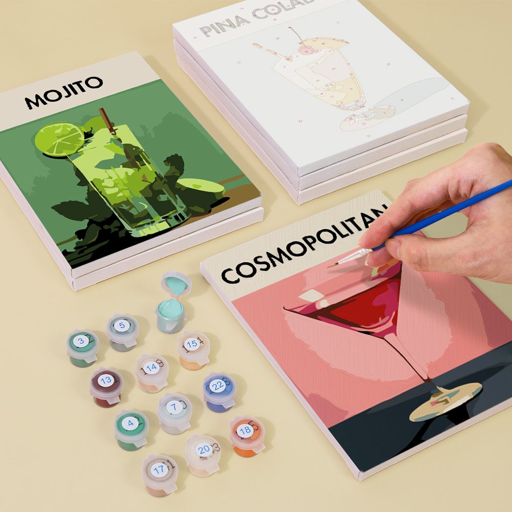 12 Mini Paintings | Deluxe Cocktail-Mix