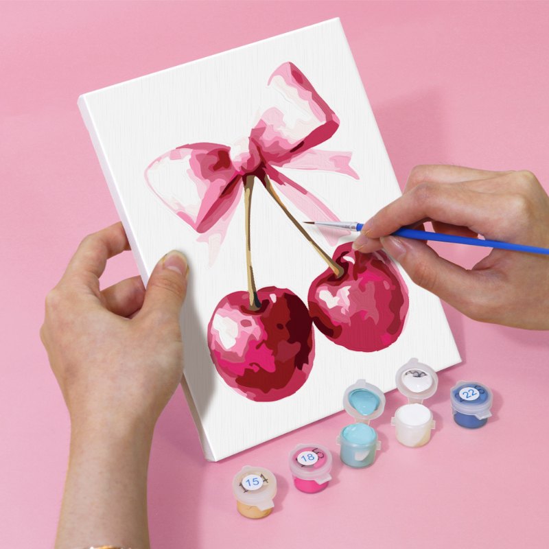 Malen nach Zahlen ¨C 6 Mini-Gem?lde | Pink glamour Set