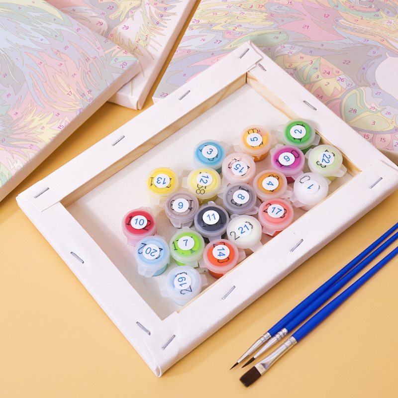 Malen nach Zahlen ¨C 6 Mini-Gem?lde | Set Bunte Tiere