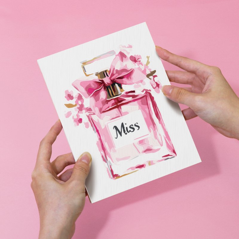 Malen nach Zahlen ¨C 6 Mini-Gem?lde | Pink glamour Set