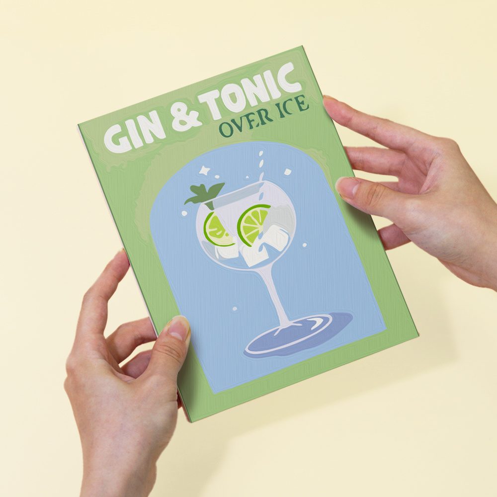 Malen nach Zahlen - 6 Mini-Gem?lde | Buntes Cocktail-Set