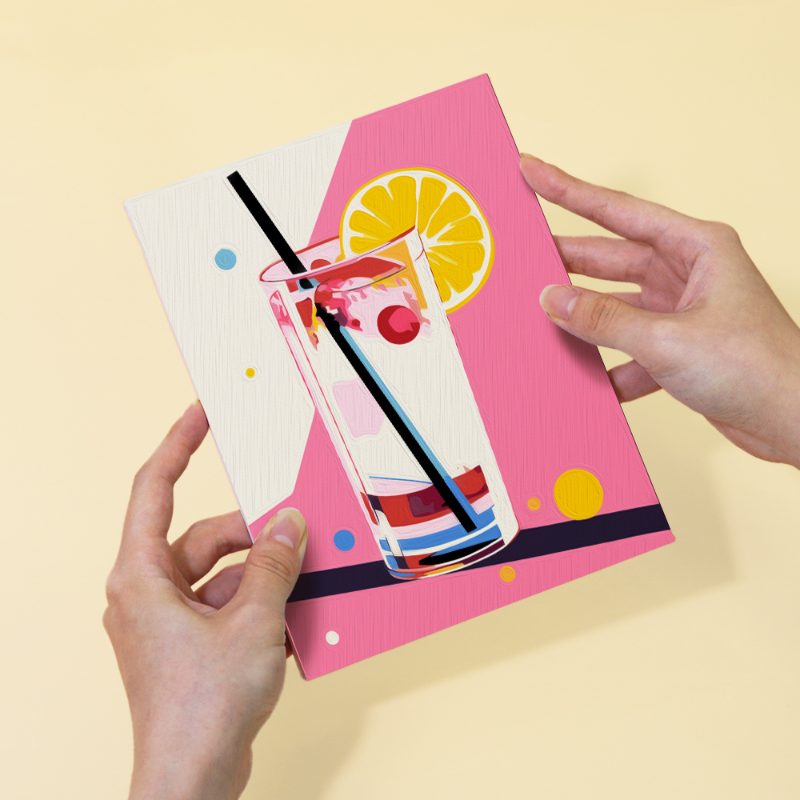 Malen nach Zahlen - 6 Mini-Gem?lde | Classy Cocktail-Set
