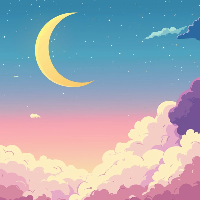 Mini Malen nach Zahlen mit Rahmen - Pink sky
