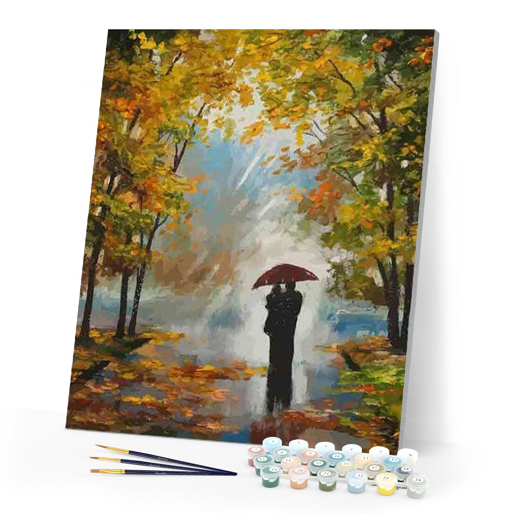 Couple in the woods