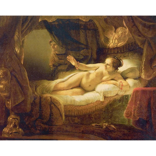 Woman in her bed