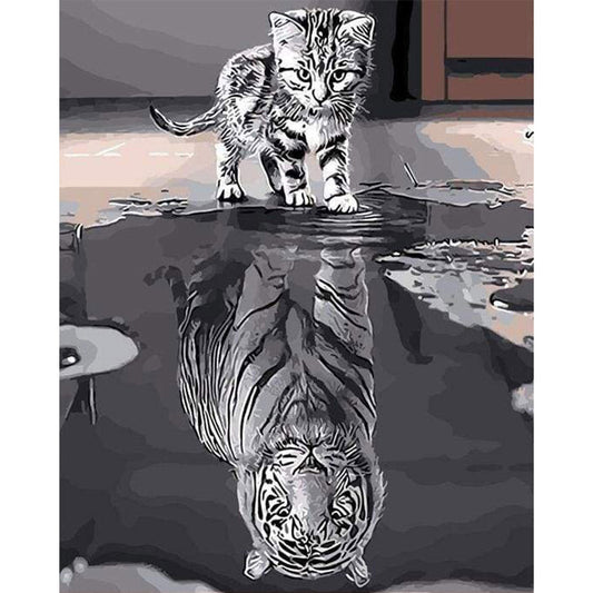 Kätzchen Reflektierender Tiger