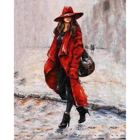 Woman hands in pockets