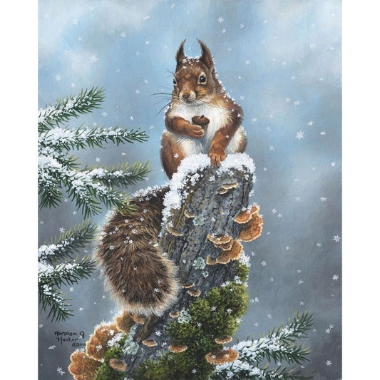 Sitzendes Eichhörnchen