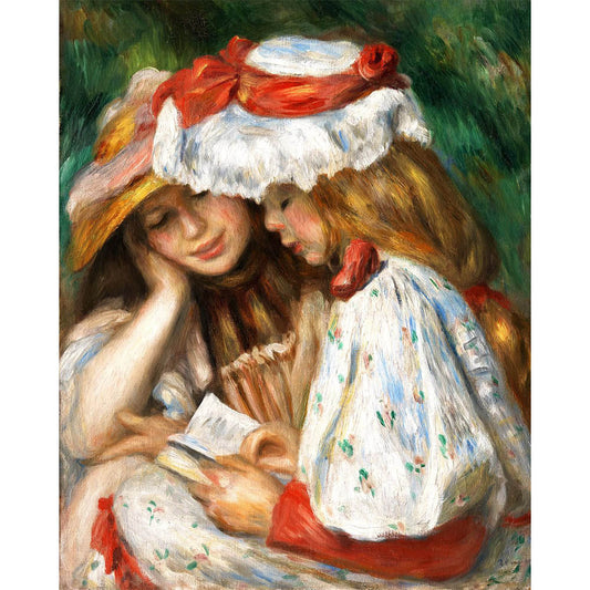 Young girls reading - Renoir