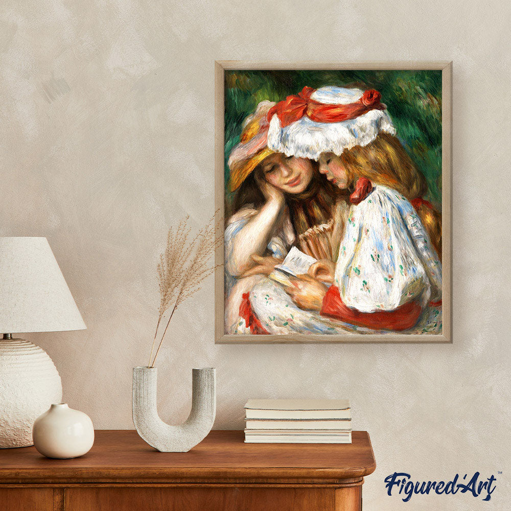 Young girls reading - Renoir