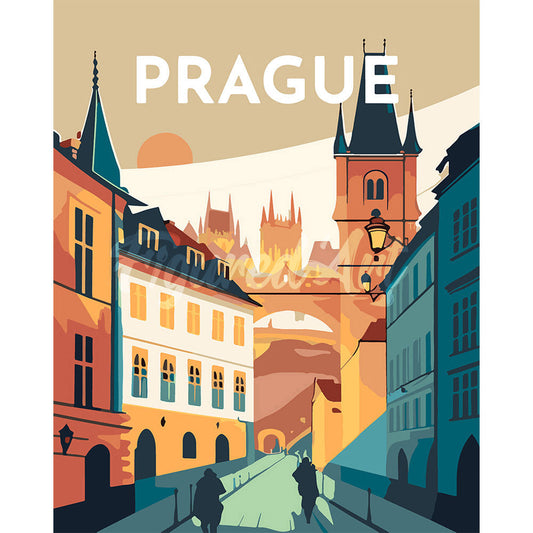 Reiseplakat Prag