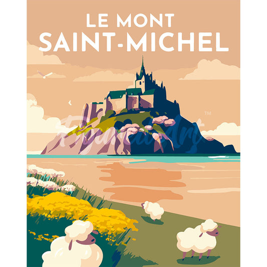 Reiseplakat Mont Saint-Michel