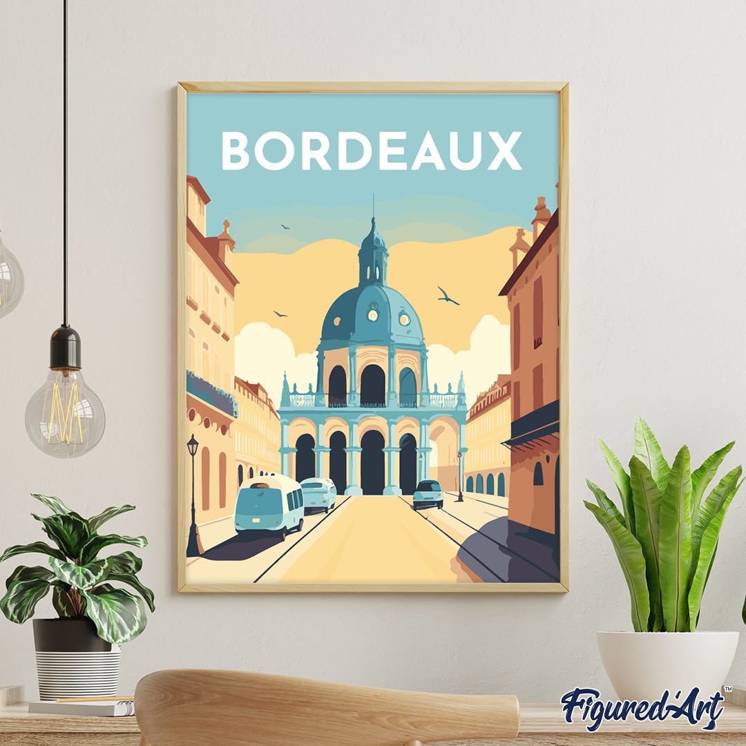 Reiseplakat Bordeaux