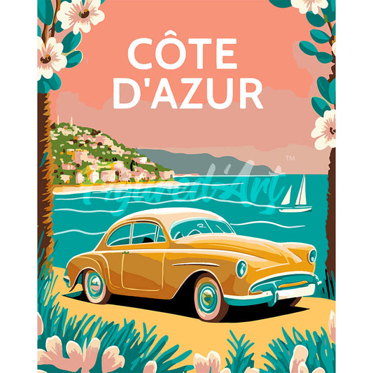 Reiseplakat Côte d'Azur