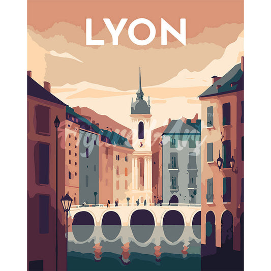 Reiseplakat Lyon