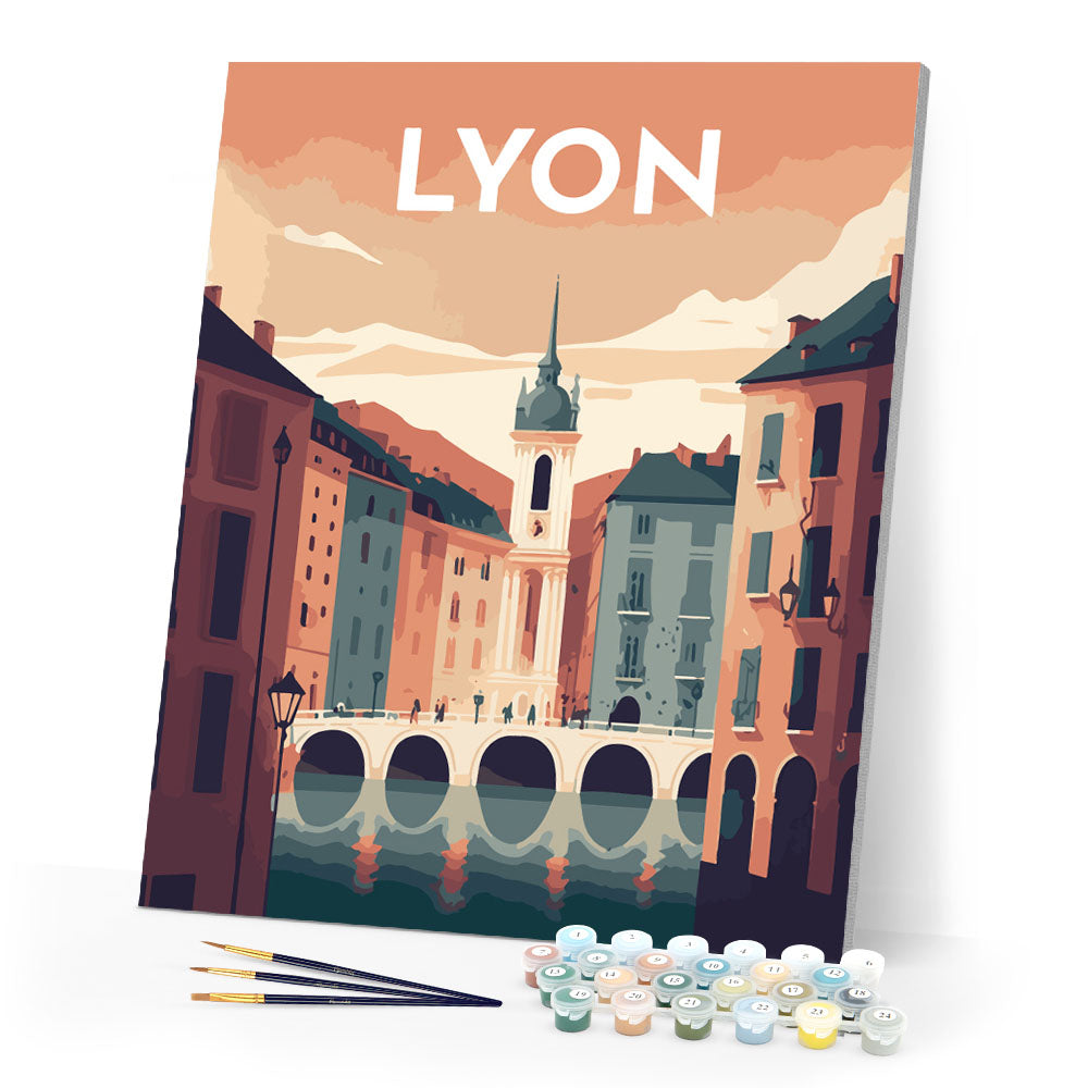 Reiseplakat Lyon