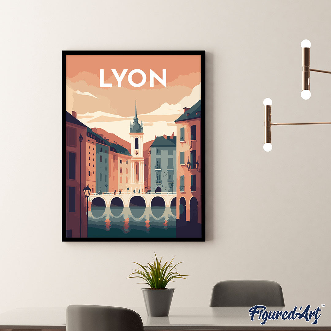 Reiseplakat Lyon