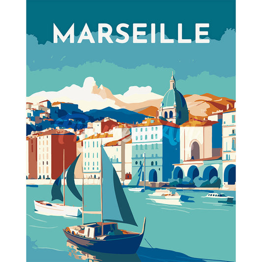 Reiseplakat Marseille