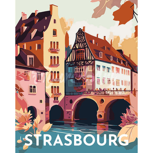 Reiseplakat Straßburg