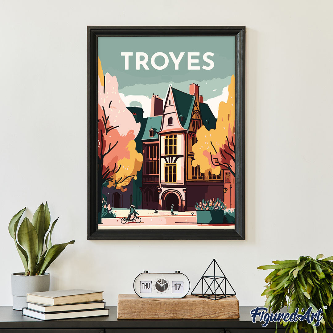 Reiseplakat Troyes
