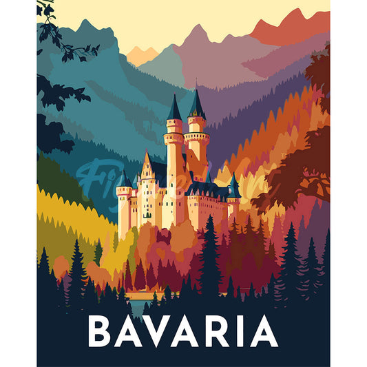 Reiseposter Bayern