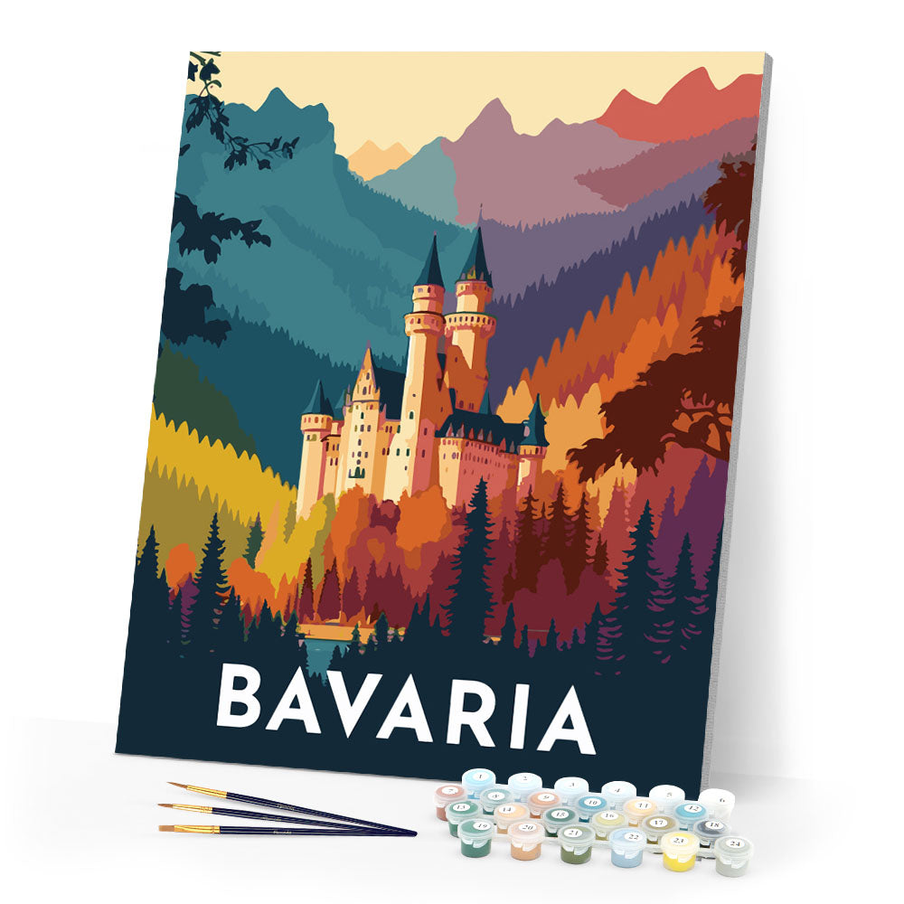 Reiseposter Bayern