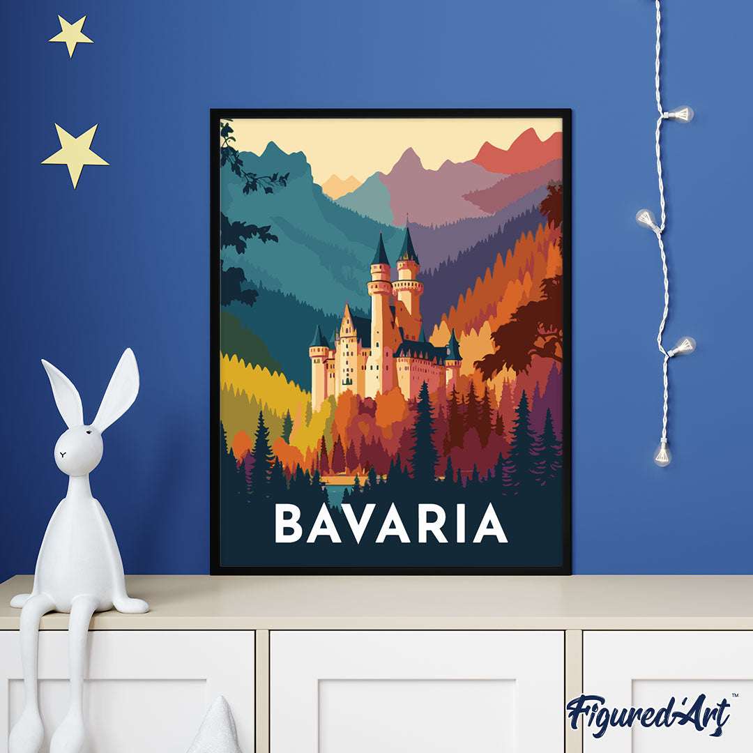 Reiseposter Bayern