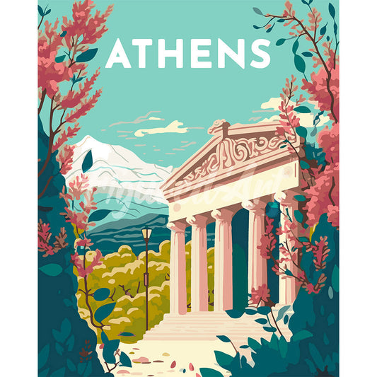 Reiseplakat Athen