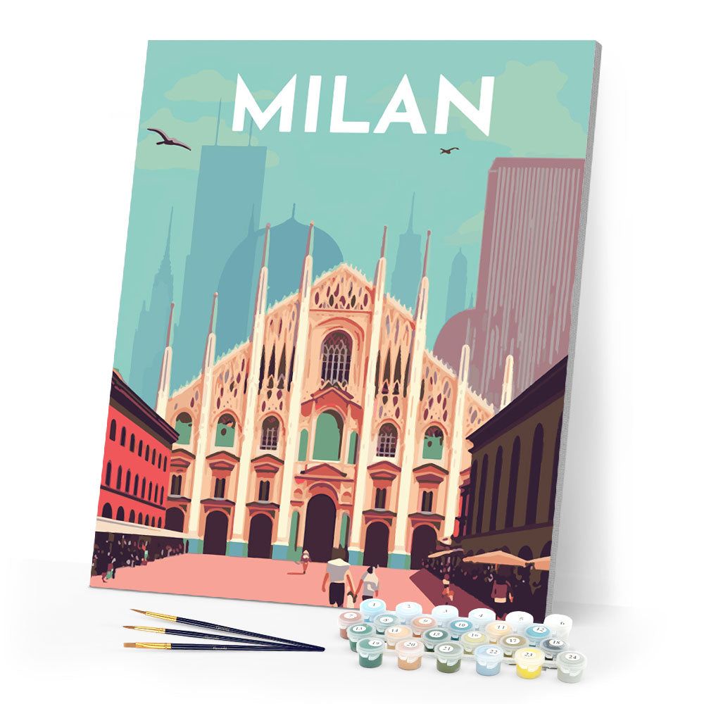 Reiseplakat Mailand