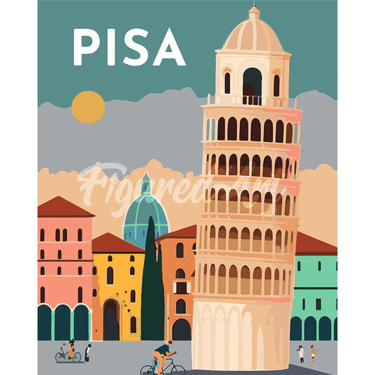 Reiseplakat Pisa