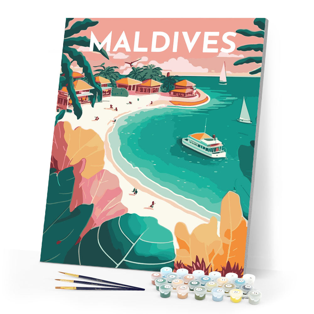 Reiseplakat Malediven