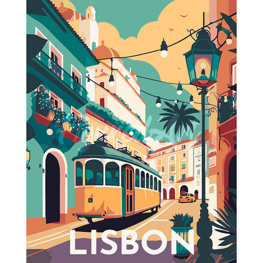Reiseplakat Lissabon