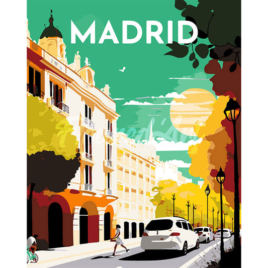 Reiseplakat Madrid