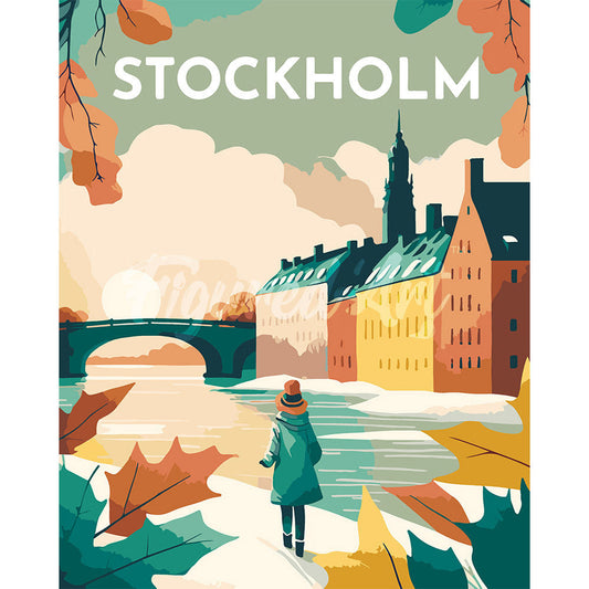 Reiseplakat Stockholm