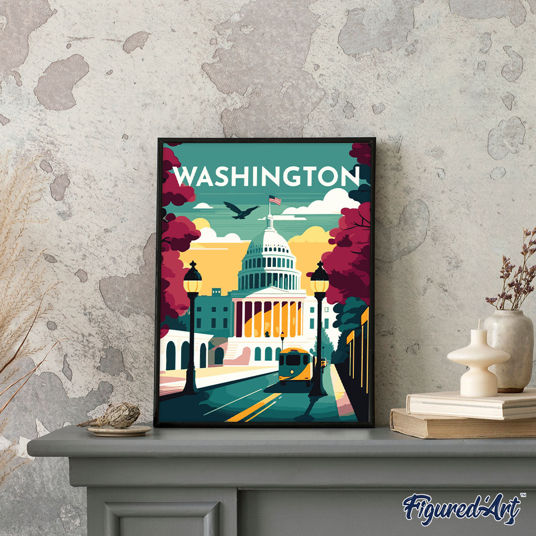 Reiseplakat Washington