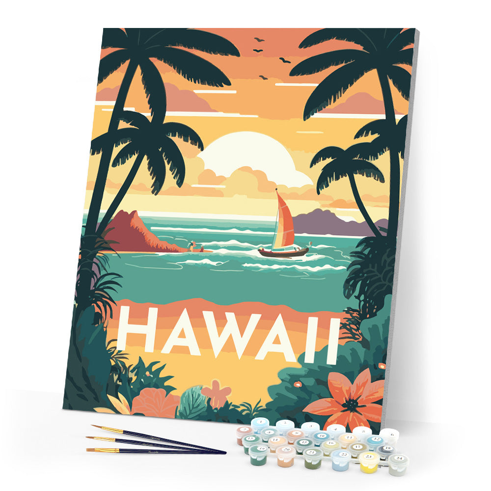 Reiseplakat Hawaii