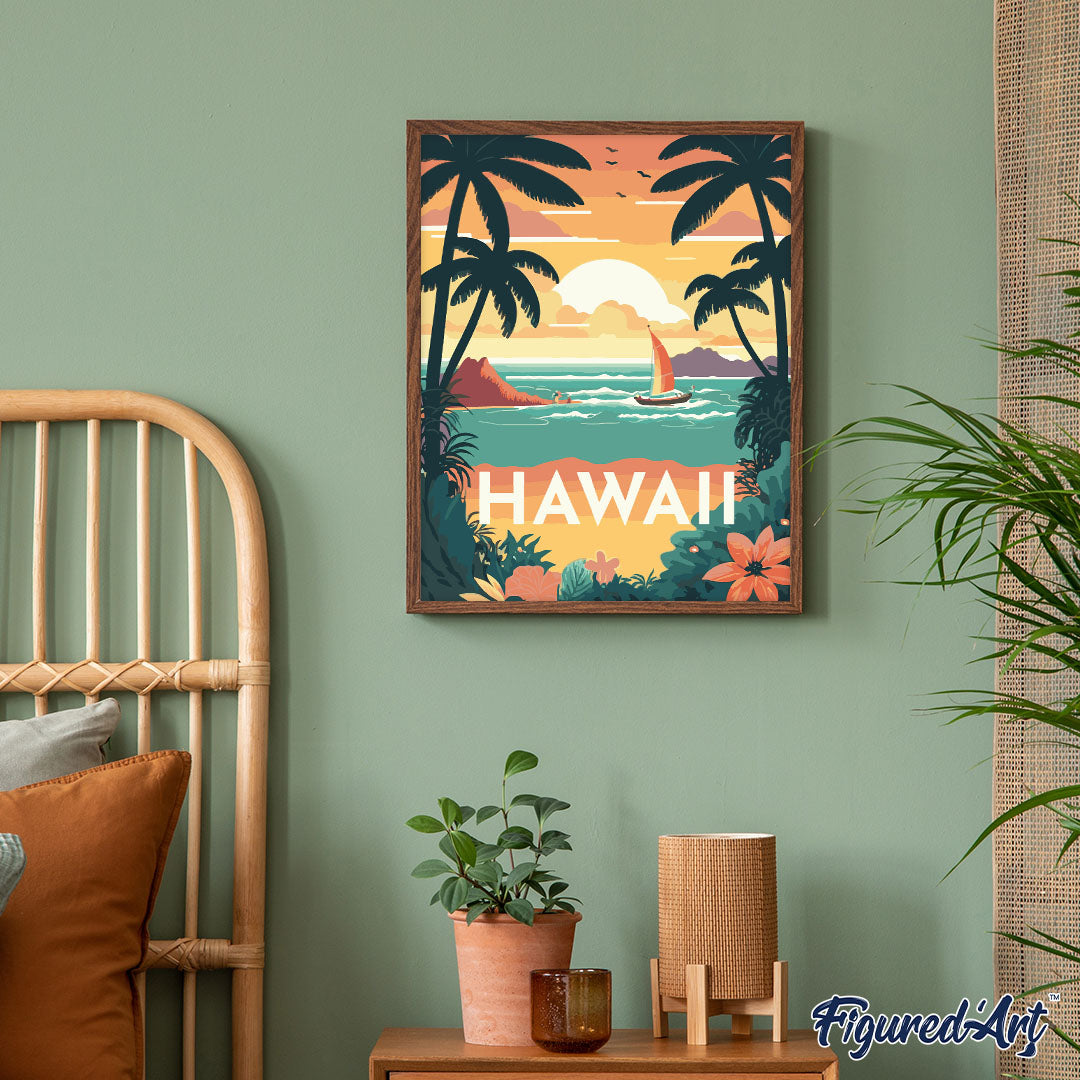 Reiseplakat Hawaii