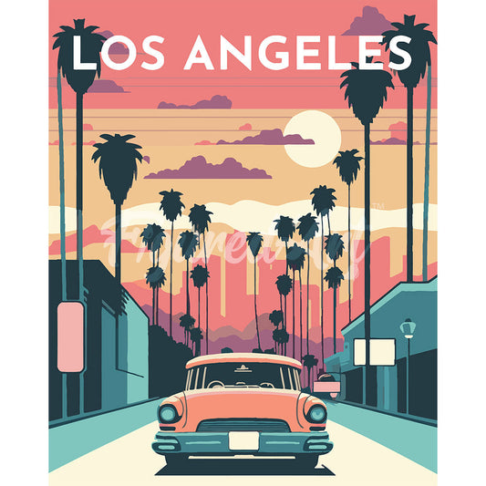 Reiseplakat Los Angeles