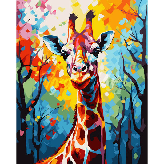 Bunte abstrakte Giraffe