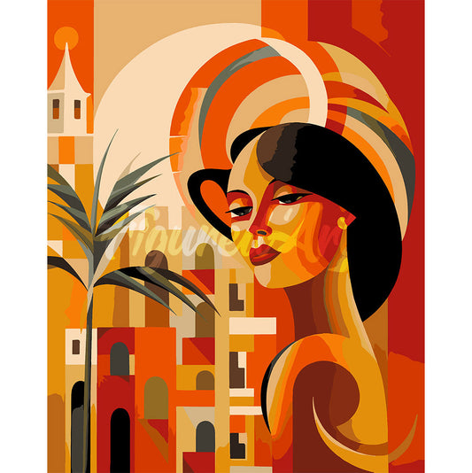 Art Deco Woman in Cuba