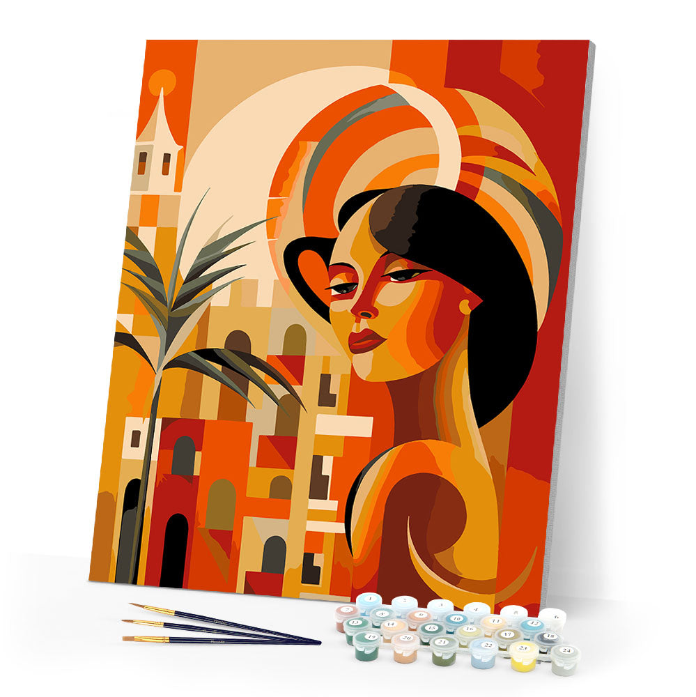 Art Deco Woman in Cuba