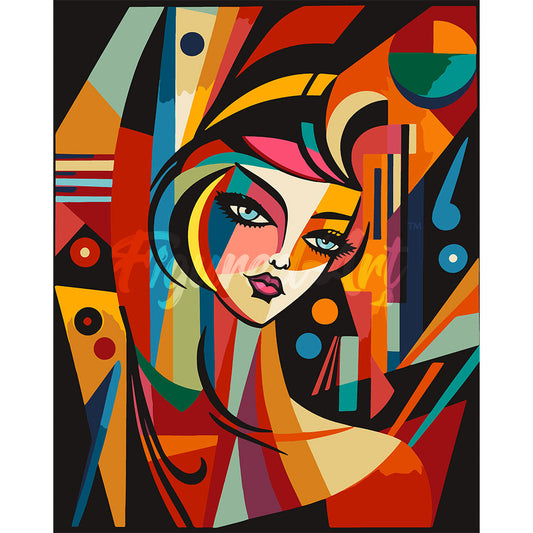 Picasso Style Abstract Woman